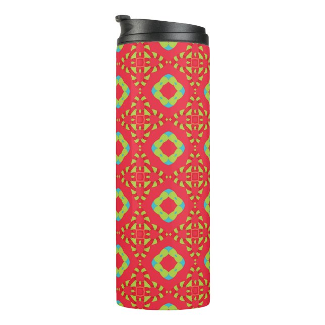 Christmas Holiday Charm Pattern 01 -  Thermal Tumbler (Rotated Right)