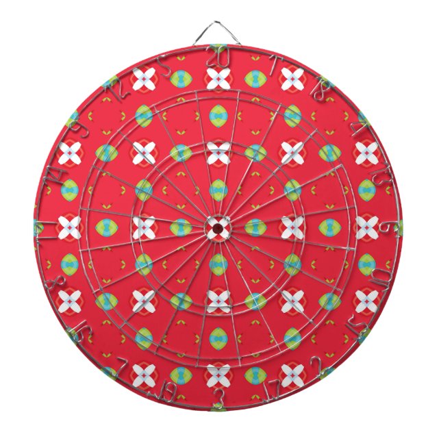 Christmas Holiday Charm Pattern 02 -  Dart Board (Front)