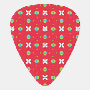 Christmas Holiday Charm Pattern 02 -  Guitar Pick