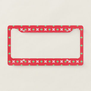 Christmas Holiday Charm Pattern 02 - License Plate Frame