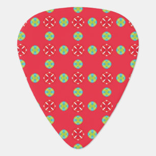 Christmas Holiday Charm Pattern 03 - Guitar Pick