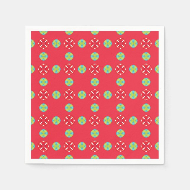 Christmas Holiday Charm Pattern 03 -  Napkins (Front)