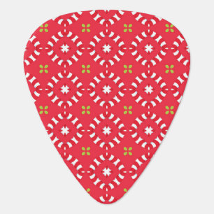 Christmas Holiday Charm Pattern 04 - Guitar Pick
