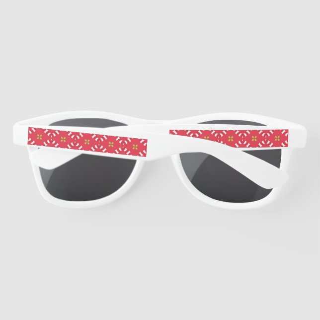 Christmas Holiday Charm Pattern 04 -  Sunglasses (Back)