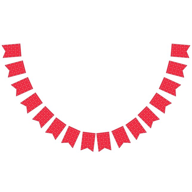 Christmas Holiday Charm Pattern 09 -  Bunting Flags (All)