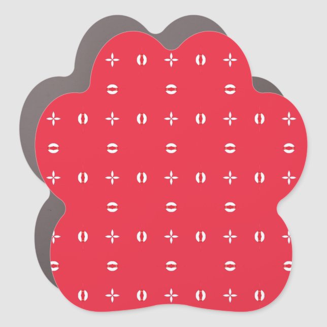 Christmas Holiday Charm Pattern 09 -  Car Magnet (Front)