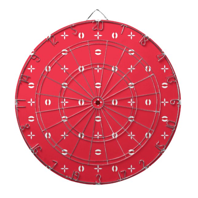 Christmas Holiday Charm Pattern 09 -  Dart Board (Front)