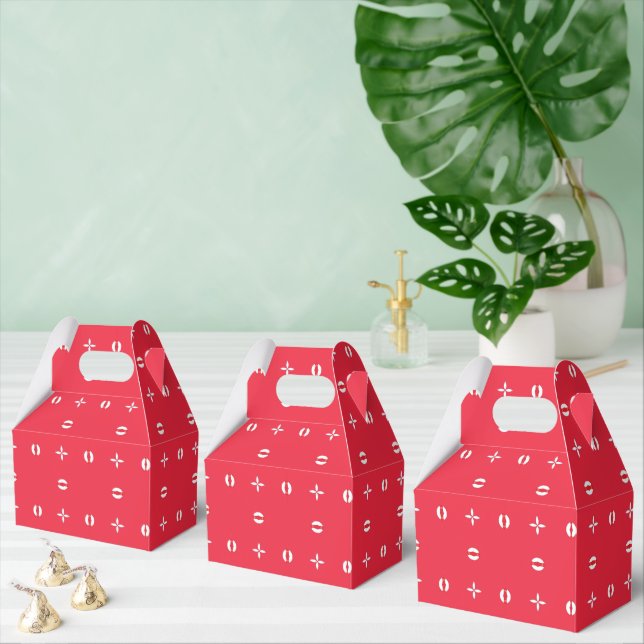 Christmas Holiday Charm Pattern 09 -  Favor Boxes (Multiple)