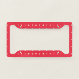 Christmas Holiday Charm Pattern 09 - License Plate Frame