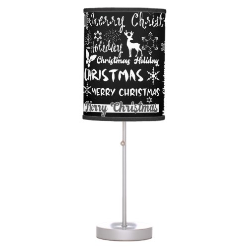 Christmas holiday Christmas pattern  Table Lamp