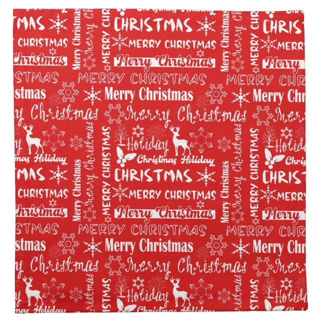 Christmas holiday, Christmas pattern, winter  Cloth Napkin (Front)