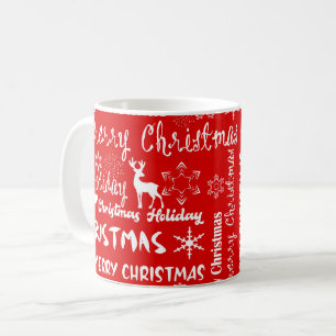 Christmas holiday, Christmas pattern, winter  Coffee Mug