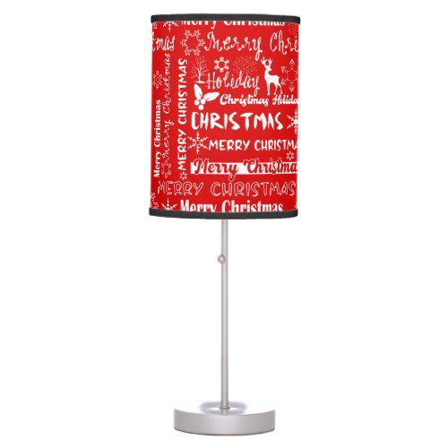 Christmas holiday Christmas pattern winter  Table Lamp