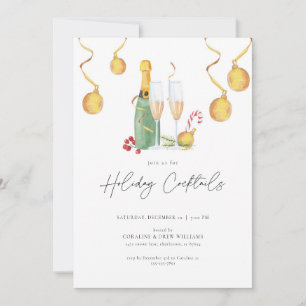 Christmas Holiday Cocktail Party Invitation Adults