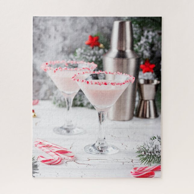 Christmas Holiday Cocktails Jigsaw Puzzle (Vertical)