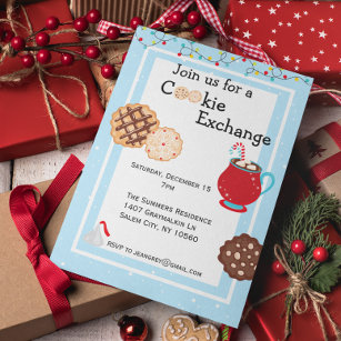Christmas Holiday Cookie Exchange Invitation
