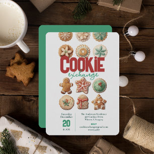 Christmas Holiday Cookie Exchange Party Invitation
