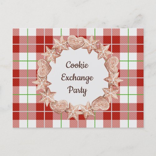 Christmas Holiday Cookie Exchange Party Postcard