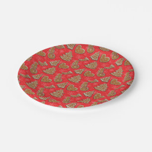 Christmas Holiday Cookie Paper Plates