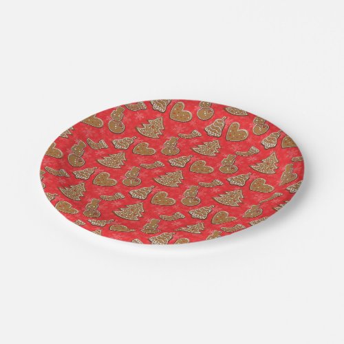 Christmas Holiday Cookie Paper Plates