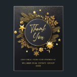 Christmas Holiday Corporate Thank You Postcard<br><div class="desc">Retro Christmas Holiday Corporate Greeting Postcard.</div>