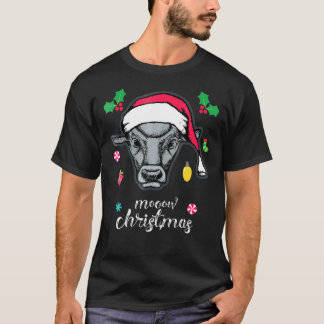 Christmas Holiday Cow T-Shirt
