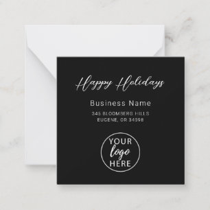 Christmas Holiday Custom Business Logo Note Card
