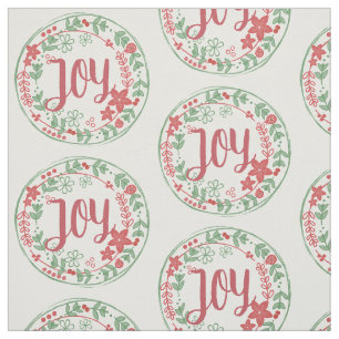 Christmas Holiday Custom  Modern Joy Fabric
