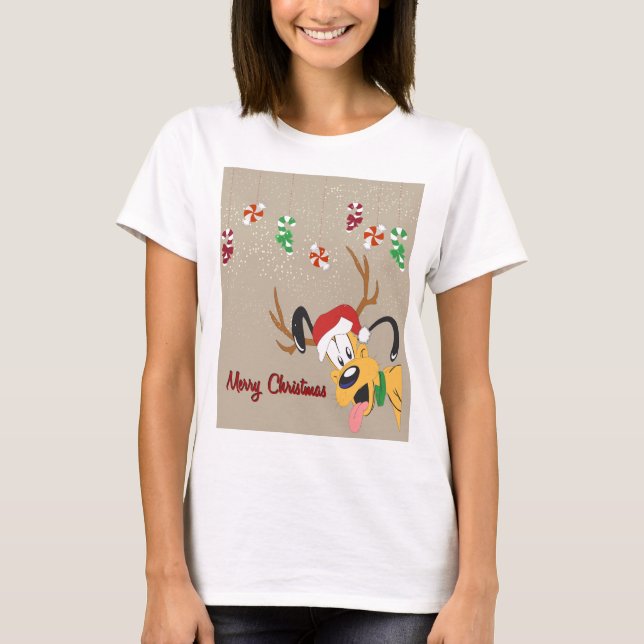 Christmas Holiday Cute Candy Peppermint T-Shirt (Front)