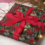 Christmas Holiday Dinosaur  pattern Wrapping Paper<br><div class="desc">This design may be personalized by choosing the customize further option. You may also transfer onto other items. Contact me at colorflowcreations@gmail.com or use the chat option at the top of the page if you wish to have this design on another product or need assistance. See more of my designs...</div>