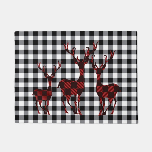 Christmas Holiday Doormat-Deer Doormat (Front)