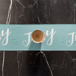 Christmas Holiday Elegant Beach Turquoise Coastal Short Table Runner<br><div class="desc">This design features a Christmas holiday elegant simple beach table runner with a nautical coastal sea ocean life theme, a sand dollar joy minimalist teal, trendy stylish calligraphy script font, turquoise teal blue tropical island, with a modern simple typography unique text, Christmas holiday beach disposable paper, Christmas holiday beach table...</div>