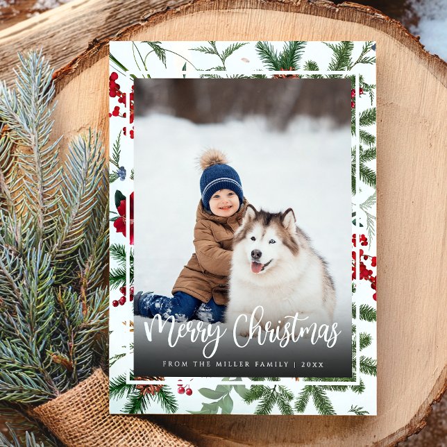 Christmas Holiday Elegant Botanical Photo Modern  (Creator Uploaded)