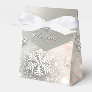 Christmas Holiday Elegant Snowflake Favor Boxes