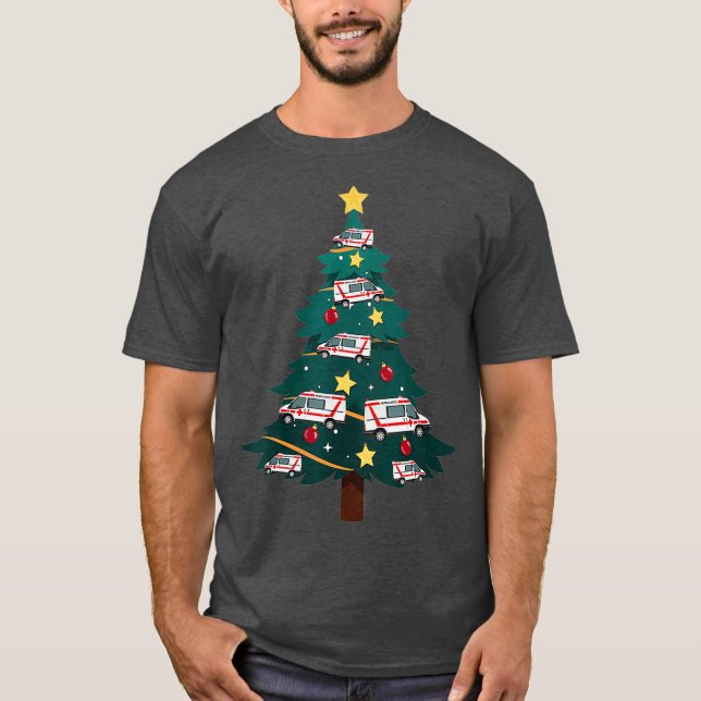 Christmas Holiday EMT Paramedic EMS First T-Shirt