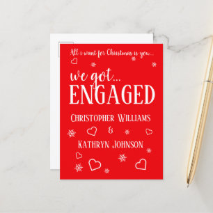 Christmas Holiday Engagement Announcement