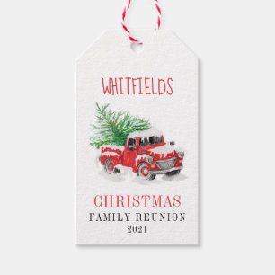 Christmas Holiday Family Festive Custom Gift Tags