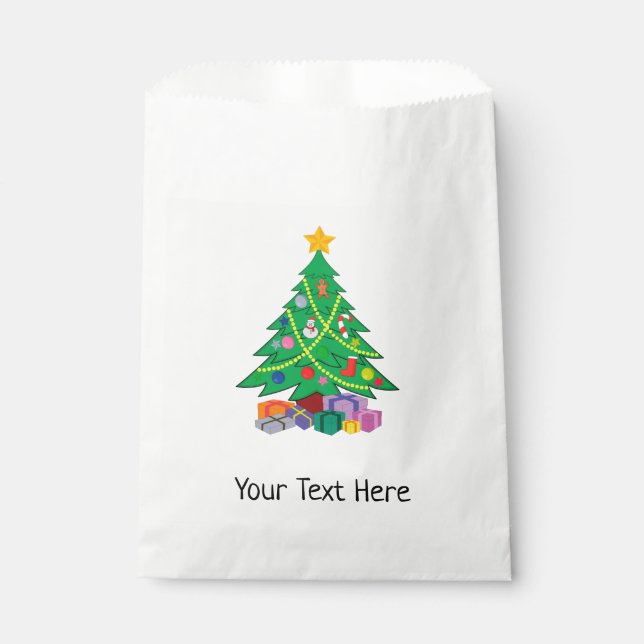 Christmas Holiday Favor Bag (Front)