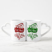 Christmas Holiday - First Xmas Mr Mrs 2 Coffee Mug Set (Back Nesting)