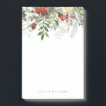 Christmas Holiday Floral Winter Post-it Notes<br><div class="desc">Christmas Holiday Floral Winter Post-it Notes 
Every note you write will be an expression of the beauty of nature.</div>