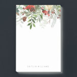 Christmas Holiday Floral Winter Post-it Notes<br><div class="desc">Christmas Holiday Floral Winter Post-it Notes 
Every note you write will be an expression of the beauty of nature.</div>