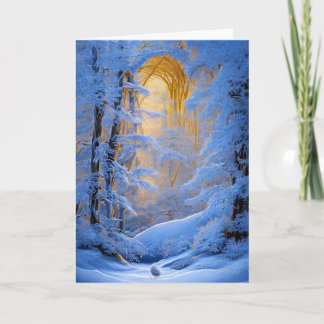 Christmas Holiday Folded Greeting Card