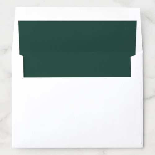 Christmas Holiday  Forest Green Envelope Liner