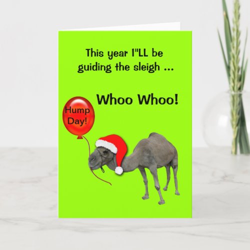 Christmas Holiday Funny  Camel Humpday Cards