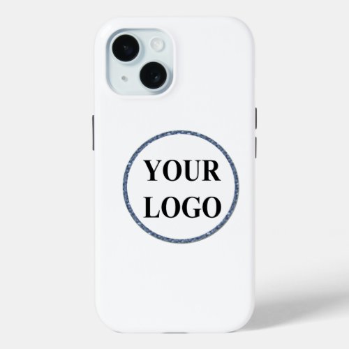Christmas Holiday Gift ADD YOUR LOGO Merry Xmas iPhone 15 Case