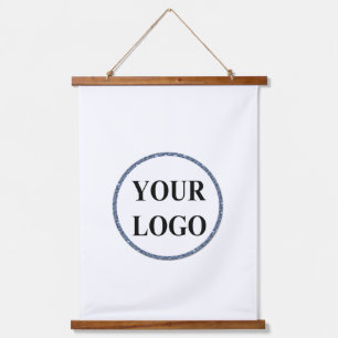 Christmas Holiday Gift ADD YOUR LOGO Merry Xmas Hanging Tapestry