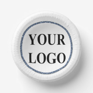 Christmas Holiday Gift ADD YOUR LOGO Merry Xmas Paper Bowls