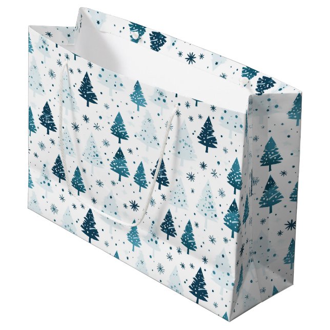 Christmas Holiday Gift Bag (Front Angled)