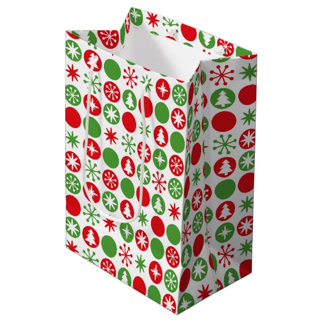 Christmas Holiday Gift Bag (Front Angled)