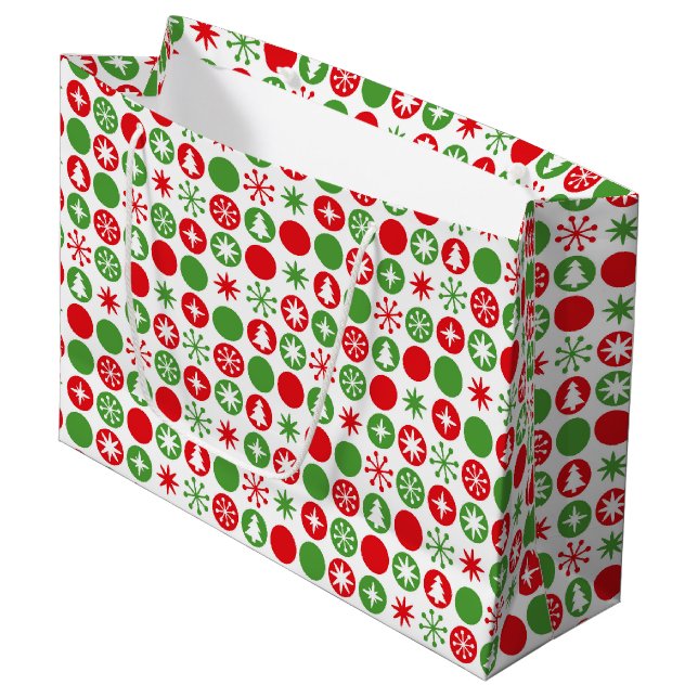 Christmas Holiday Gift Bag (Front Angled)